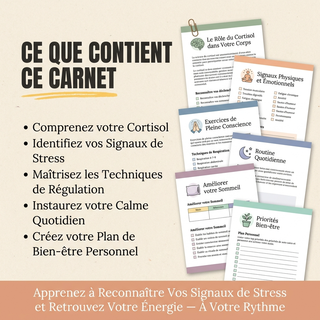 Le Protocole Cortisol Reset 21 Jours Manuel & Carnet d'Exercices