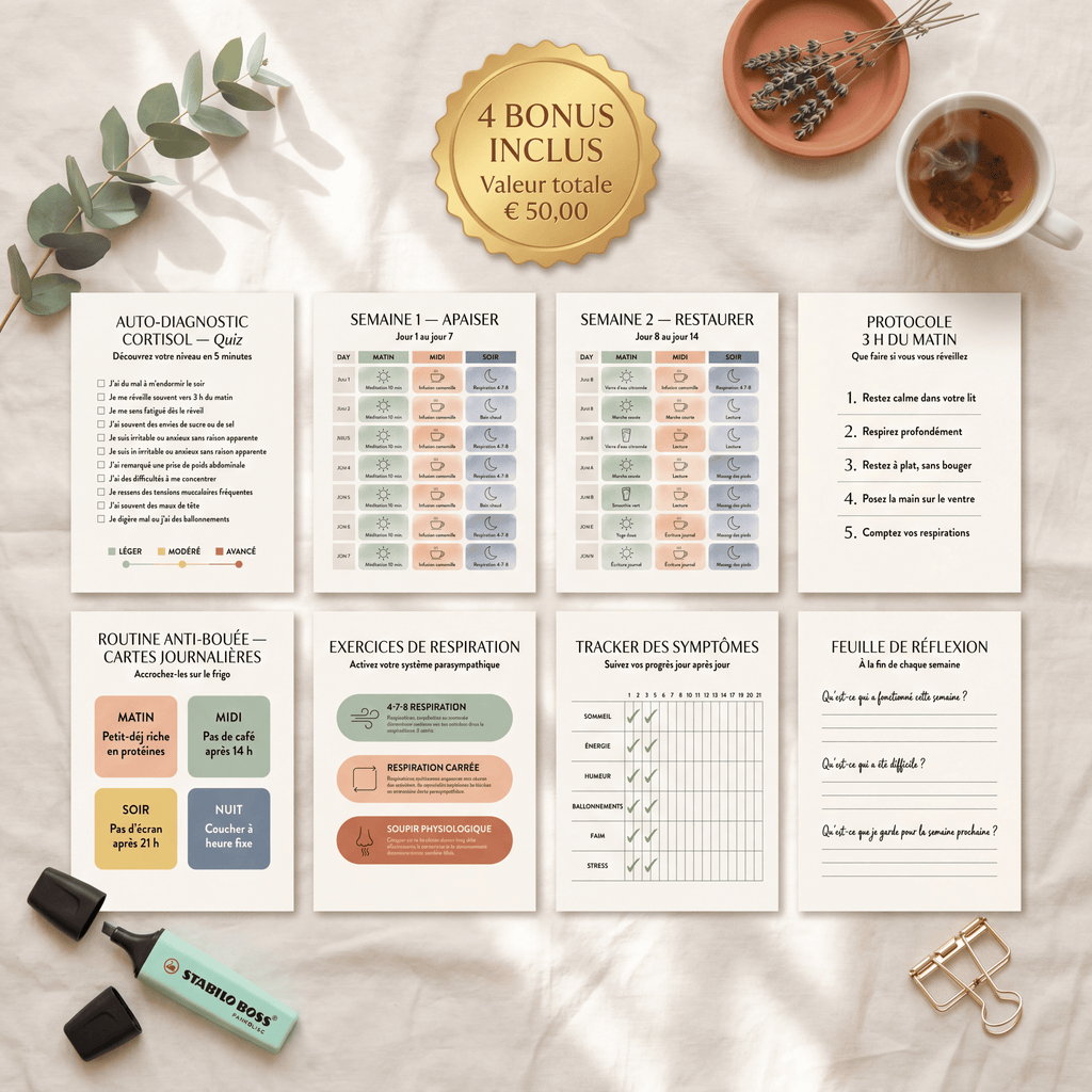 Le Protocole Cortisol Reset 21 Jours Manuel & Carnet d'Exercices