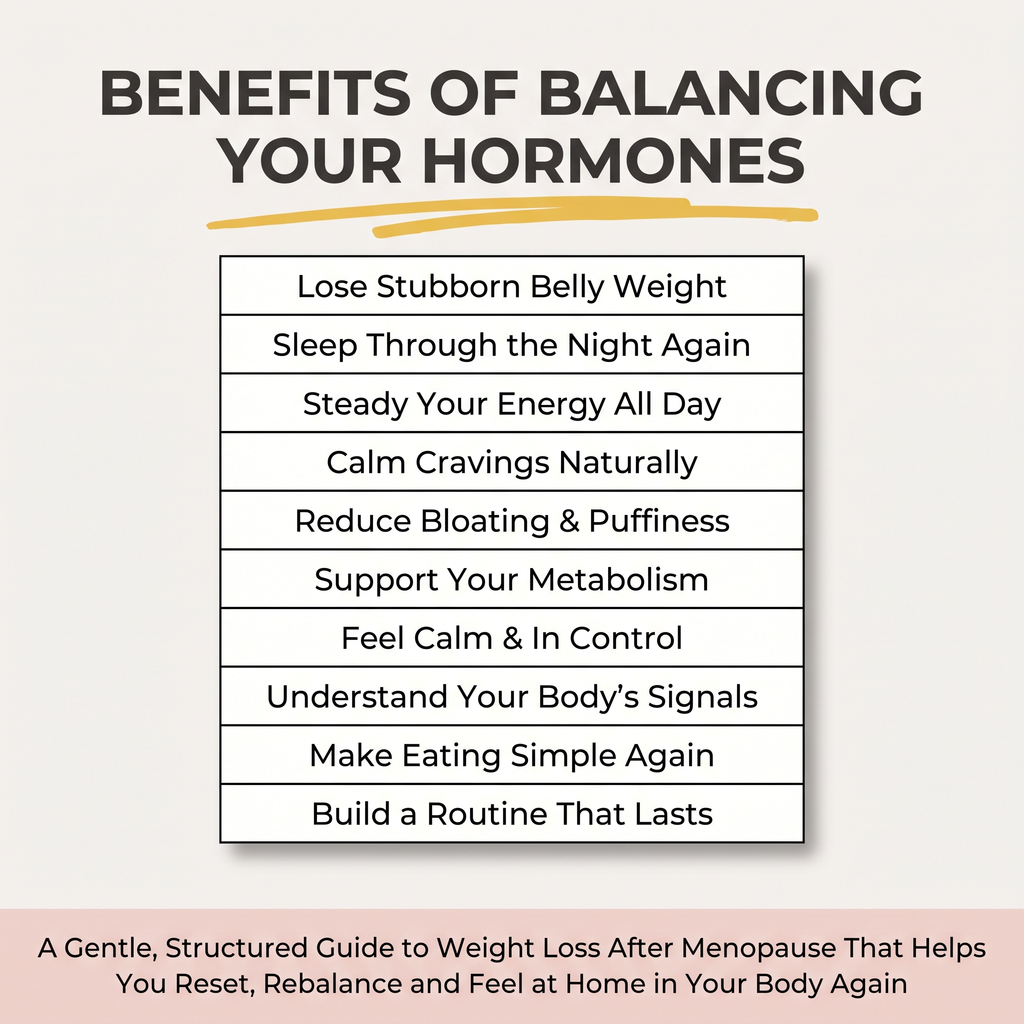 The Menopause Weight Loss System — Balance Your Hormones, Lose Belly Fat & Sleep Through the Night